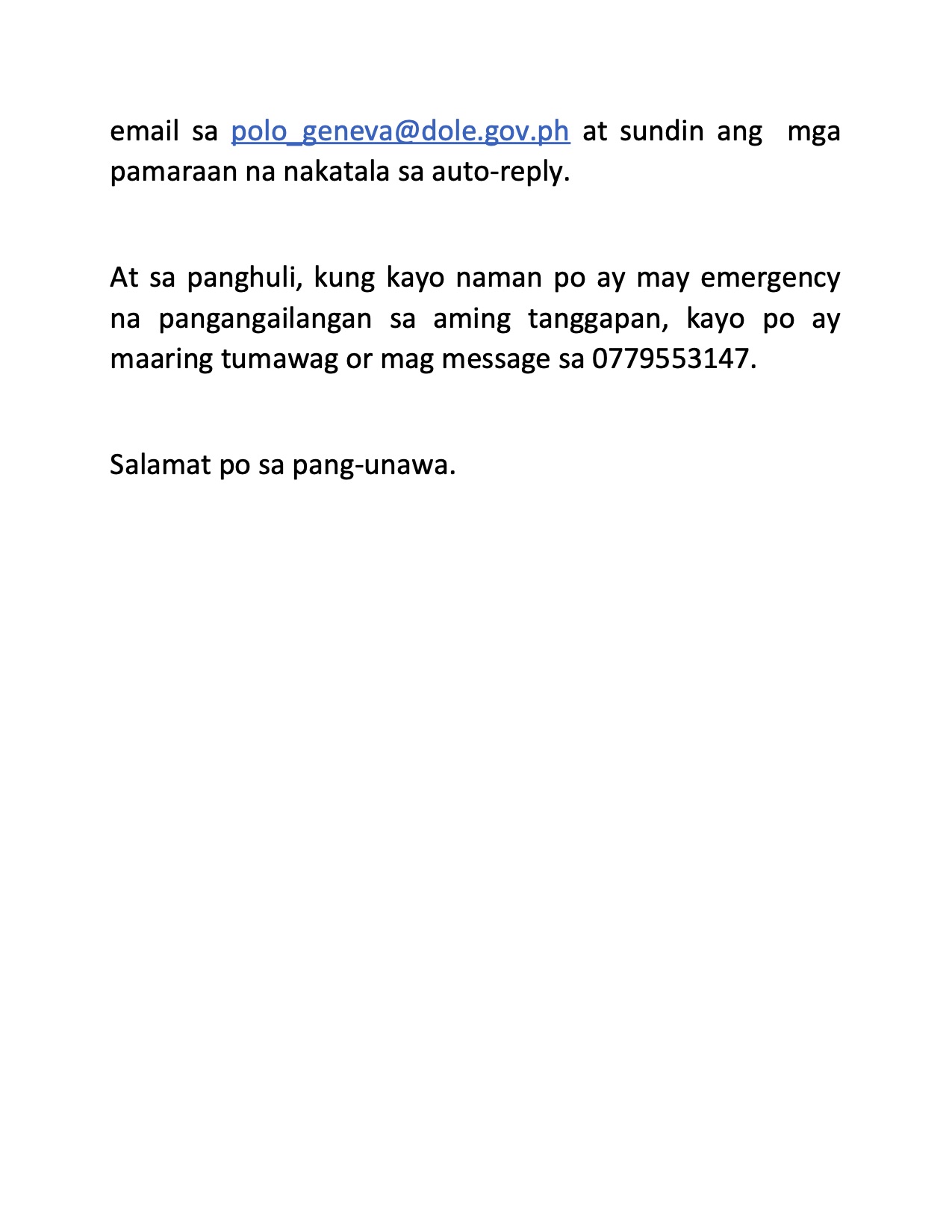 2PAUNAWA NG POLO GENEVA SA ATING MGA OFWs