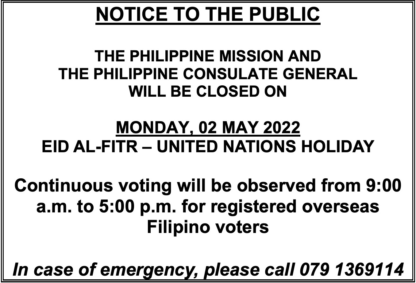 NoticetothePubliceid02May2022MOA